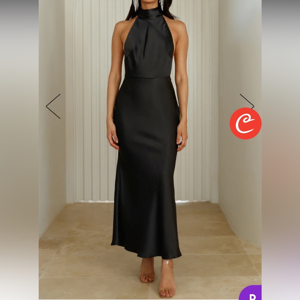 Satin dress from hello molly- never worn, never altered